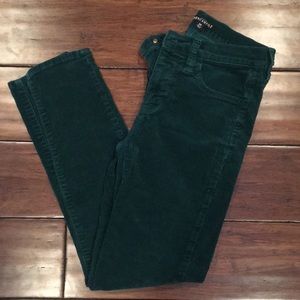 J Crew Green Corduroy Pant